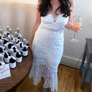 Saylor Ren Dress in White from Revolve